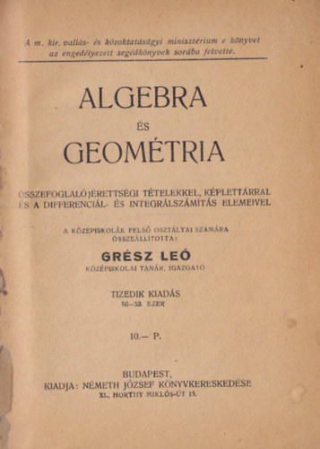 Algebra s geometria