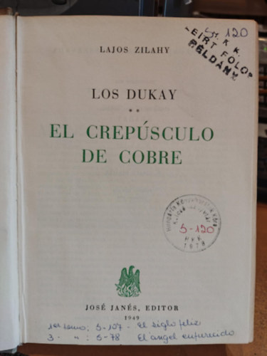 The Dukay Family #1 El crepsculo de cobre (Jos Jans, Editor)