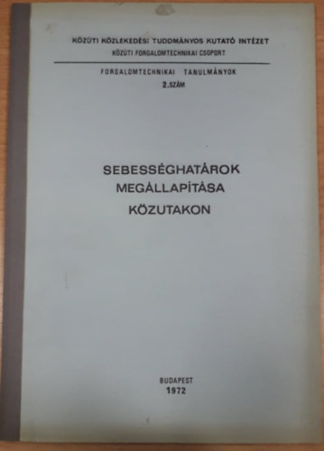 Sebess�ghat�rok meg�llap�t�sa k�zutakon