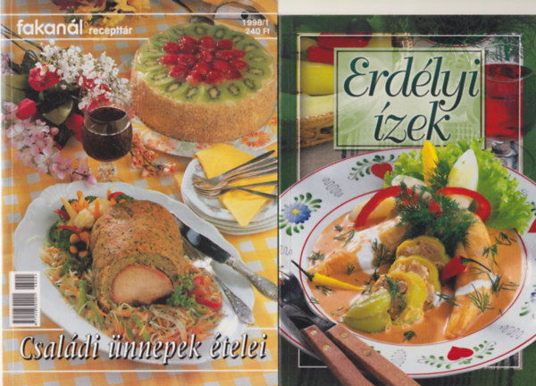 4 db szakcsknyv: Nagyanyink receptjei + Nhanapjn kavir... + Erdlyi zek + Csaldi nnepek telei - Fakanl recepttr 1998/1