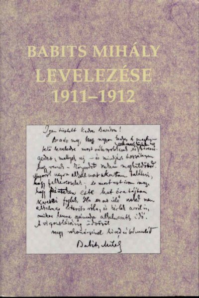 Babits Mihly levelezse 1911-1912