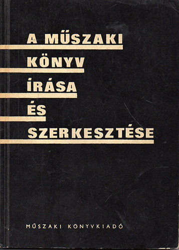 A mszaki knyv rsa s szerkesztse
