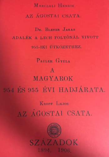 Az �gostai csata (hasonm�s kiad�s)