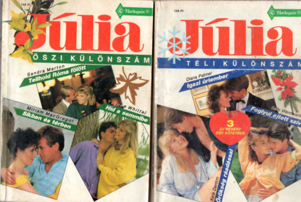 4 db Jlia klnszm: 1992. vf. tavaszi + 3. nyri + 4. szi + 5. tli