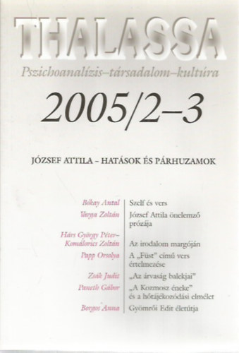 Thalassa 2005/2-3. (Pszichoanalzis-trsadalom-kultra)