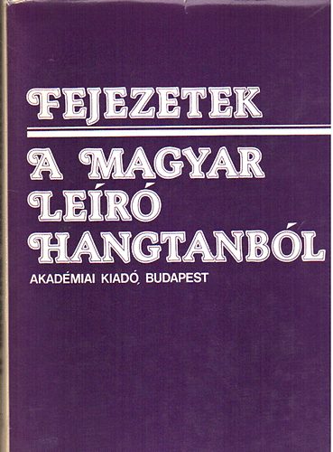 Fejezetek a magyar ler hangtanbl