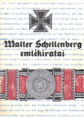 Walter Schellenberg eml�kiratai