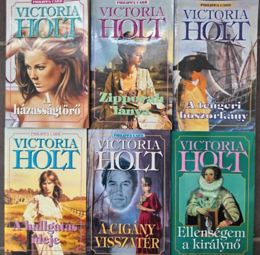 (6db) Victoria Holt romantikus knyvcsomag: A hzassgtr / Zipporah lnya / A tengeri boszorkny / A hallgats ideje / A cigny visszatr / Ellensgem a kirlyn