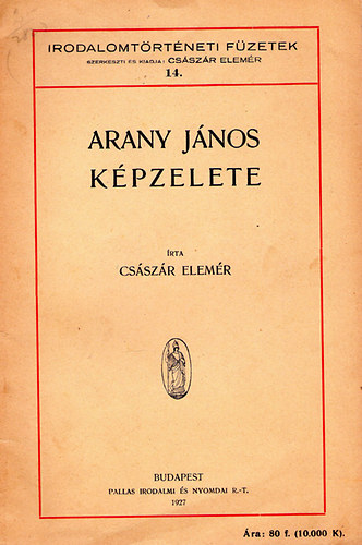 Arany Jnos kpzelete (1927)