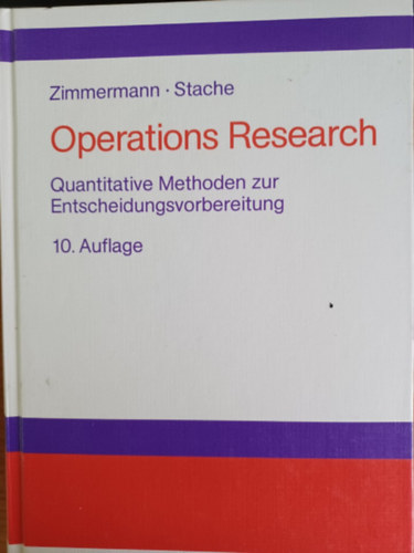 Stache Zimmermann - Operations Research