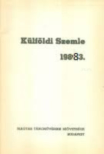 Klfldi Szemle 1988/3.