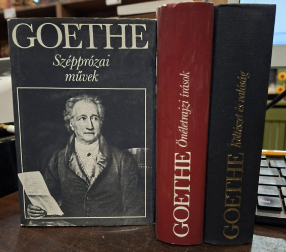 Johann Wolfgang Goethe - 3 kötet Goethe válogatott műveiből: Költészet és valóság, Önéletrajzi írások, Szépprózai művek