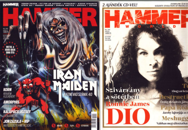 2 db Hammer World magazin: 2022/3. s 2022/5. szmok