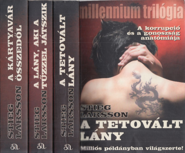 Stieg Larsson - Millennium trilgia I-III. (A tetovlt lny - A lny, aki a tzzel jtszik - A krtyavr sszedl)