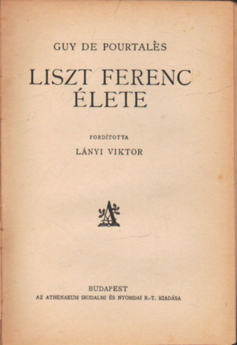 Liszt Ferenc lete