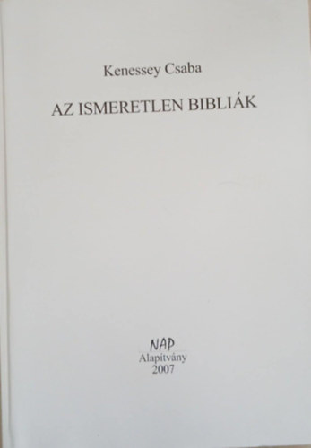Az ismeretlen Bibli�k