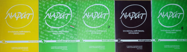 5db ktet a Napt-Irodalom, mvszet, krnyezet sorozatbl - 4. szm, 5. szm, 6. szm, 8. szm, 9. szm