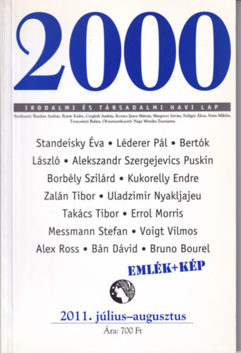 2000 Irodalmi s Trsadalmi Havi Lap - 2011. jlius-augusztus