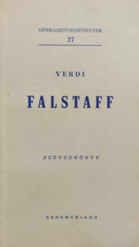 Falstaff (Szvegknyv)