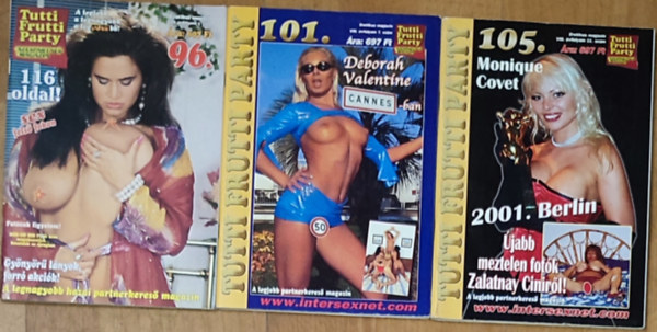 3db Tutti Frutti Party magazin - VIII. vfolyam 3. szm, 7. szm, 11. szm
