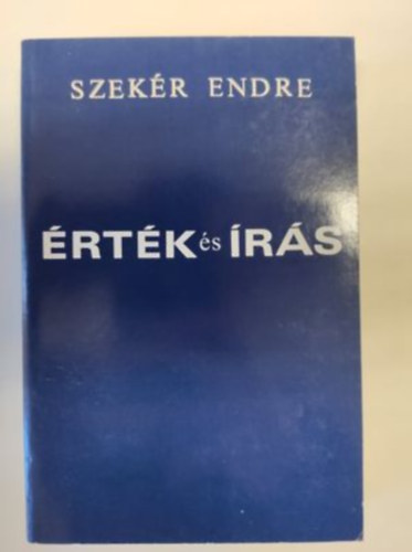 Szek�r Endre - �rt�k �s �r�s