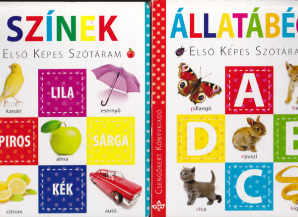 2 db az Első képes szótáram sorozatból: Színek + Állatábécé
