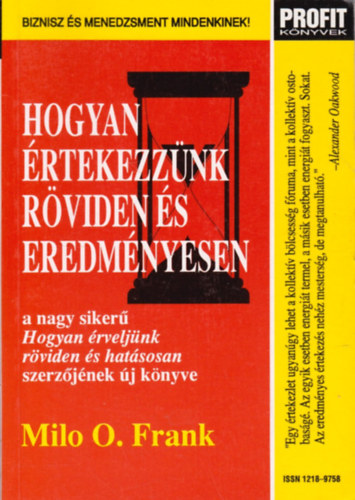 Hogyan rtekezznk rviden s eredmnyesen - Profit knyvek