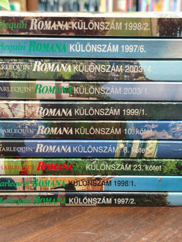 K�NYVCSOMAG, 10 DB. ROMANA K�L�NSZ�M - 1998/2, 1997/6, 2003/4, 2003/1, 1999/1, 1998/1, 1997/2, 10, 6, 23