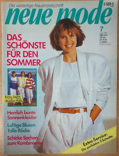 Die vielseitige Frauenzeitschrift - Neue Mode Juli 1987