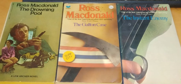 3 db Ross Macdonald: The Drowning Poll + The Galton Case + The Instant Enemy