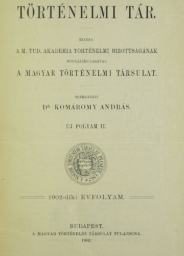 T�rt�nelmi t�r 1902-diki �vfolyam