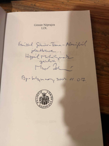 Bucsek J�zsef mes�l - Kiskov�csv�g�si mes�k �s mond�k (G�m�r n�prajza LIX.)