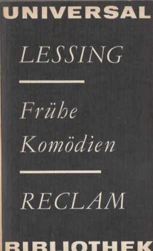 Gotthold Ephraim Lessing - Frhe Komdien