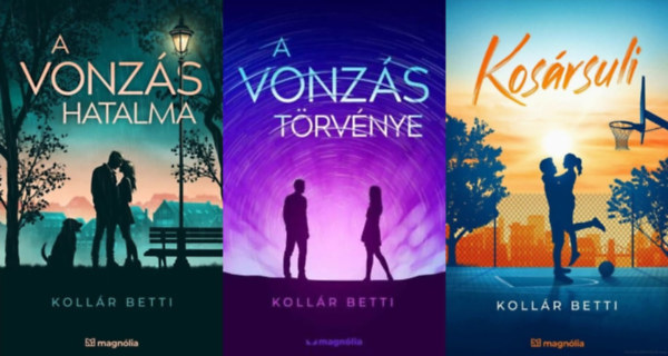 3 db Kollr Betti romantikus regny: A vonzs trvnye + A vonzs hatalma + Kosrsuli (A vonzs trvnye sorozat 1. s 4. rsze + a Kosrsuli sorozat 1. rsze)