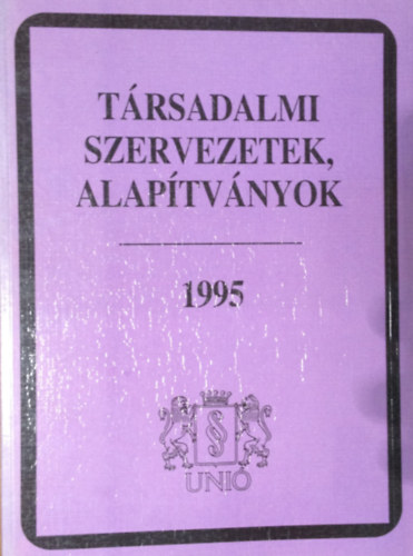 Trsadalmi szervezetek, alaptvnyok, 1995