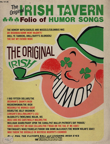 The original irish tavern - Folio of humor songs