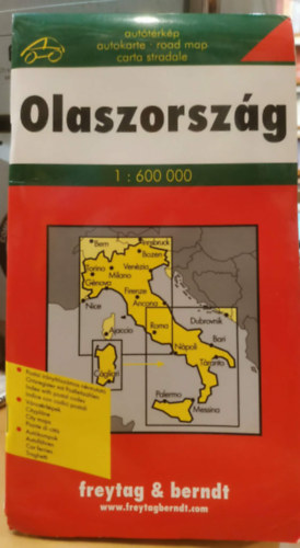 Olaszorsz�g aut�t�rk�p 1:600 000