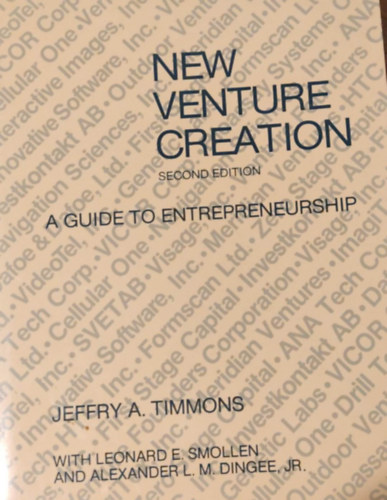New Venture Creation Second Edition - A guide to entrepreneurship (tmutat a vllalkozi szellemhez)