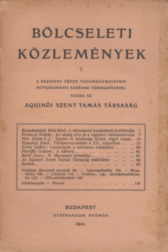 Blcseleti kzlemnyek 7.