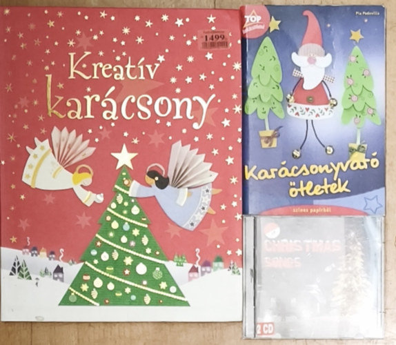 2db kar�csonyi foglalkozta� + aj�nd�k CD - Kreat�v kar�csony, Kar�csonyv�r� �tletek + Christmas Songs CD