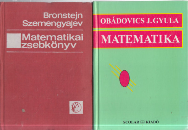2 db. matematika ktet (Matematikai zsebknyv + Matematika)