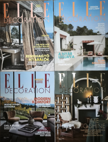 4db k�tet az Elle Decoration Magyarorsz�g sorozatb�l - 2024. 4. sz�m, 2025. 4. sz�m, 2025. 5. sz�m, 2025. 6. sz�m