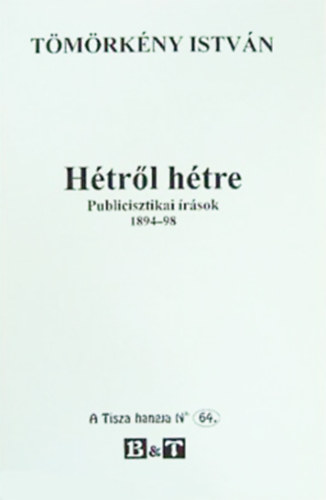 Htrl htre - publicisztikai rsok 1894-98