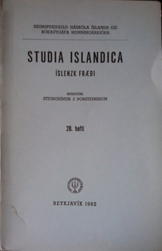 Snorri Sturluson och Egil Saga Skallagrmssomar. Ett frsk till spraklig frfattarbestmning (Studia Islandica 20.)