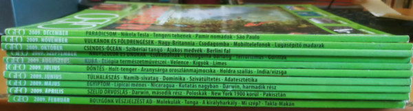 10 db Geo - A vil�got felfedezni �s meg�rteni (sz�rv�nysz�mok, lapsz�mok a term�klapon)