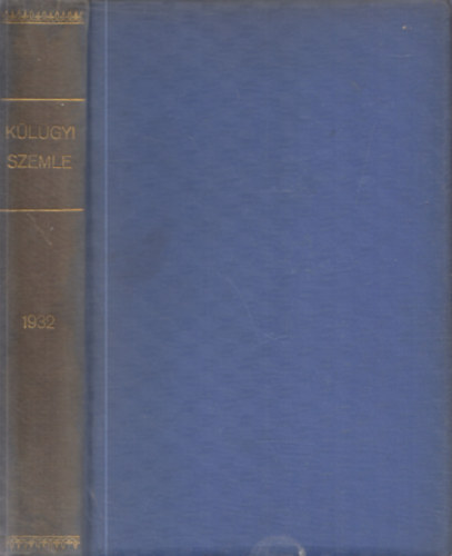 Klgyi Szemle (1932-es teljes vfolyam)