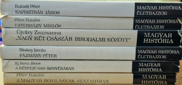 6db Magyar hist�ria �letrajzok k�nyv.