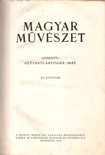 Magyar mvszet 1936. (XII.,teljes vfolyam)