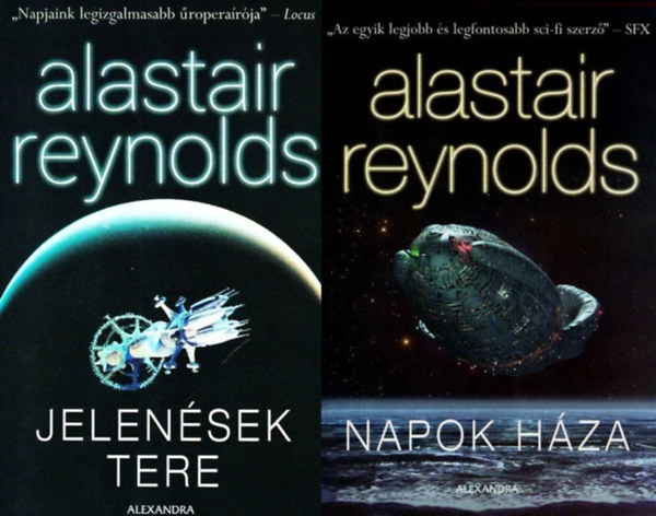 2 db Alastair Reynolds sci-fi k�nyv: Napok H�za + Jelen�sek tere