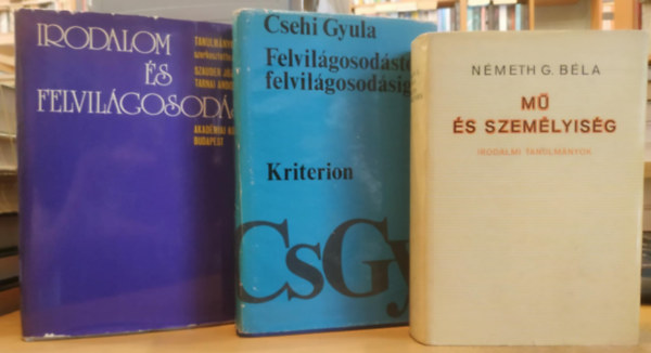 3 db irodalmi tanulmnyok: M s szemlyisg + Felvilgosodstl felvilgosodsig + Irodalom s felvilgosods